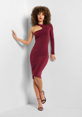 Tall Brooke One Shoulder Midi Dress
